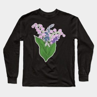 Larkspur and Lily of the Valley Long Sleeve T-Shirt